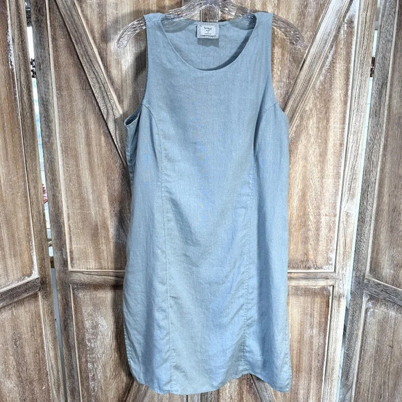 Chalet Et Ceci Aines Linen Tunic/Dress Style #P33068 in Ash Grey - Picture 1 of 8